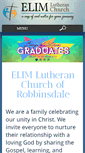 Mobile Screenshot of elim-robbinsdale.org